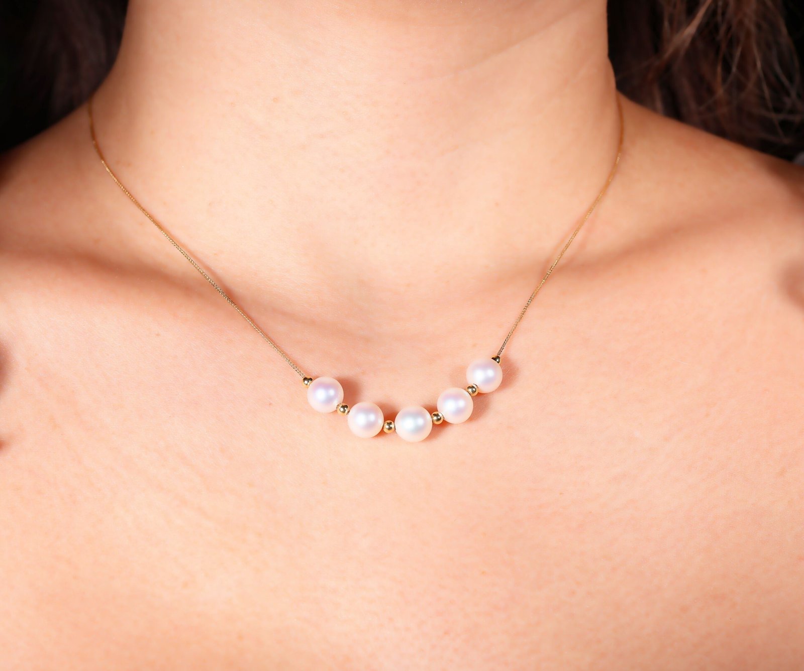 Akoya Cascading Pearl Lariat Earrings - 阿古屋流蘇珍珠長耳環