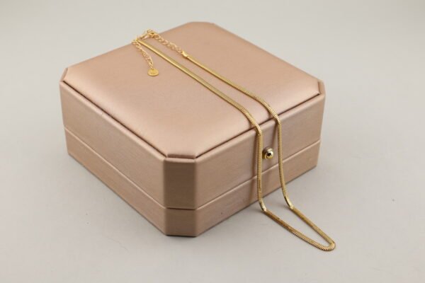 Gold soft light snake bone necklace - 金緻柔光蛇骨鍊