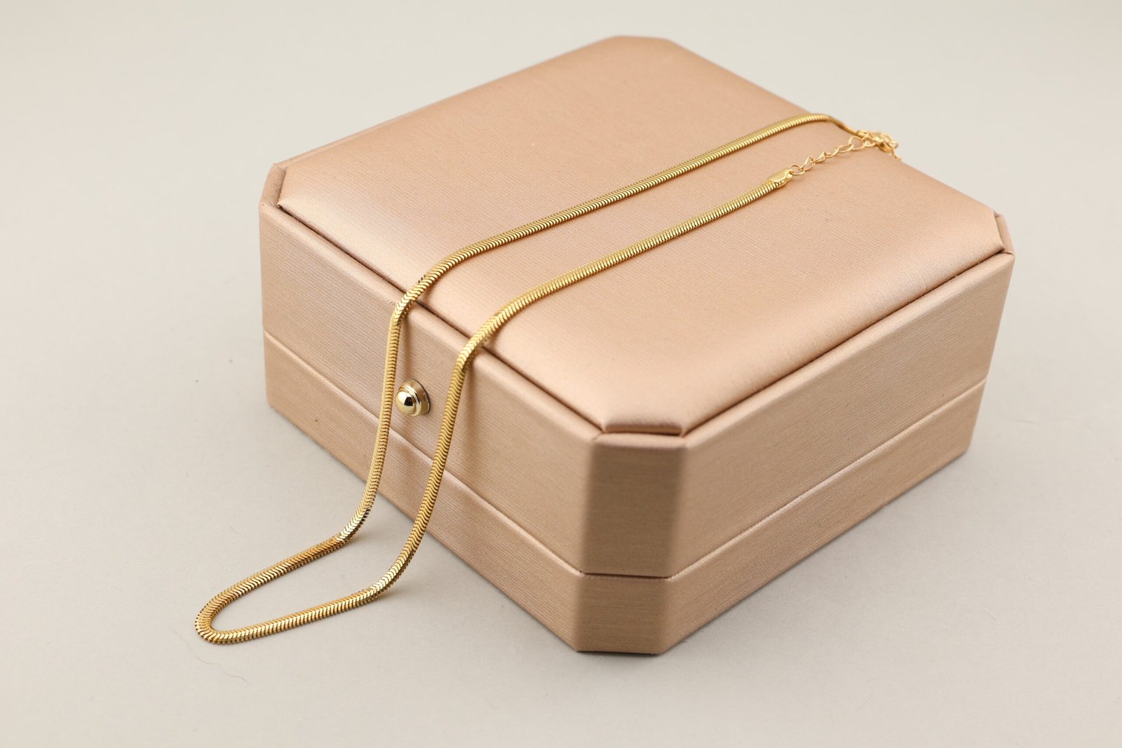 Gold soft light snake bone necklace - 金緻柔光蛇骨鍊