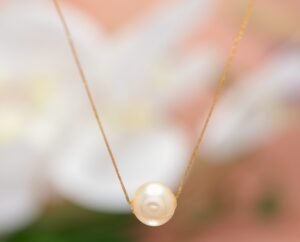 IMG_6356 Sunlit Akoya Solitaire - 陽光阿古屋珍珠項鍊