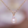 Pearl & Diamond Crown Pendant - 光之守護
