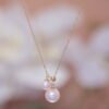 Golden Pearl Drop Y-Necklace - 雙心Y戀