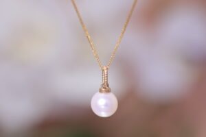 Akoya Classic Gold Drop - 月華能量珍珠項鍊