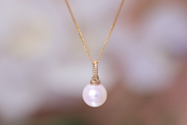 Akoya Classic Gold Drop - 月華能量珍珠項鍊