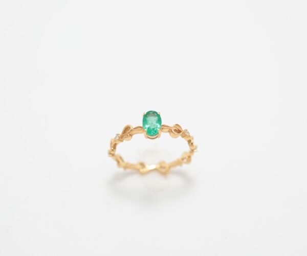 Emerald Vine Ring - 祖母綠藤蔓戒