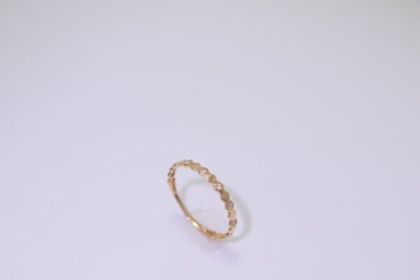 Diamond Ripple Ring - 鑽石漣漪戒