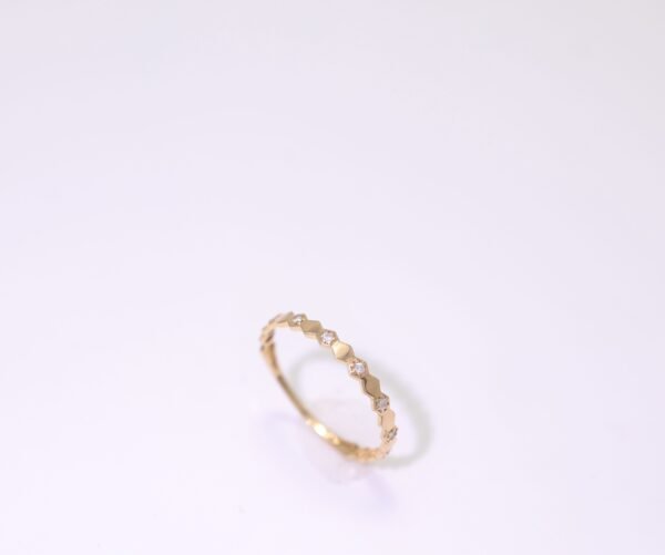 Diamond Ripple Ring - 鑽石漣漪戒
