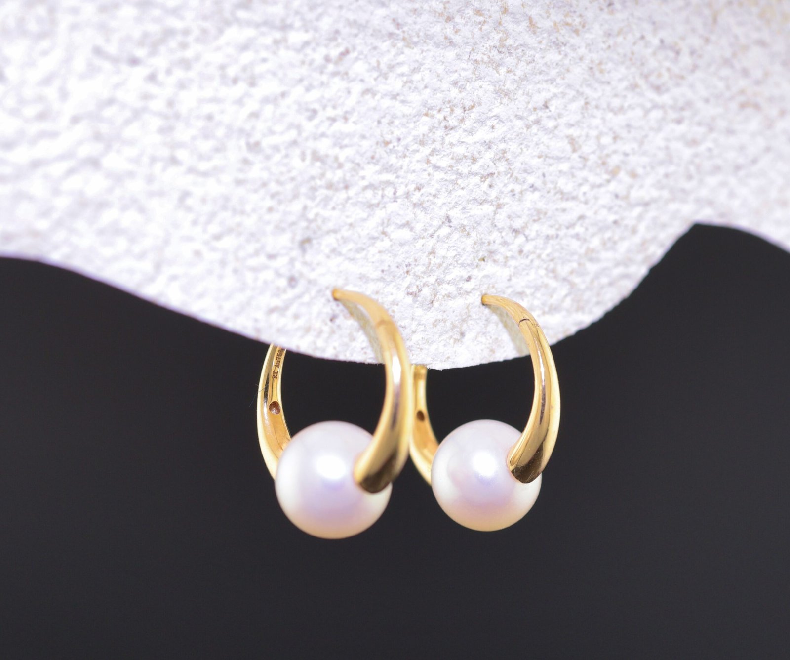 Akoya Cascading Pearl Lariat Earrings - 阿古屋流蘇珍珠長耳環