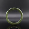 Tea-Green Radiance Hetian Jade Bangle —「翠影生輝」天然和田玉翠青手鐲