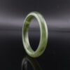 Tea-Green Radiance Hetian Jade Bangle —「翠影生輝」天然和田玉翠青手鐲