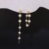 Akoya Cascading Pearl Lariat Earrings - 阿古屋流蘇珍珠長耳環