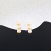 Three-Tier Akoya Gold Earrings - 三生緣能量珍珠耳釘