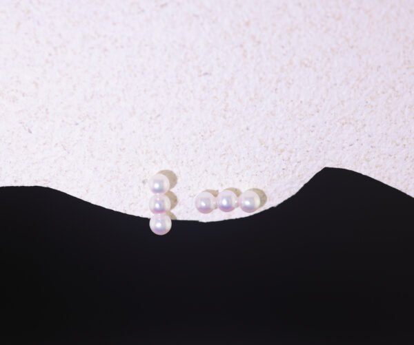 Akoya Green Pink Trio Studs - 三生緣能量珍珠耳釘