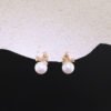 Akoya Pearl & Diamond Bow Earrings - 蝶舞映月-18k金真鑽耳釘