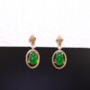Empress Fortune Jade Earrings —「碧祿承福」18K金帝王綠葫蘆翡翠耳釘