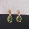 Empress Fortune Jade Earrings —「碧祿承福」18K金帝王綠葫蘆翡翠耳釘