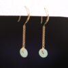 IMG_9647 Apple Green Jade Harmony Drops — 蘋果綠翡翠平安耳墜