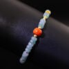 Bluewater Jade & Nanhong Abacus Bracelet — 藍水翡翠南紅算盤手鍊
