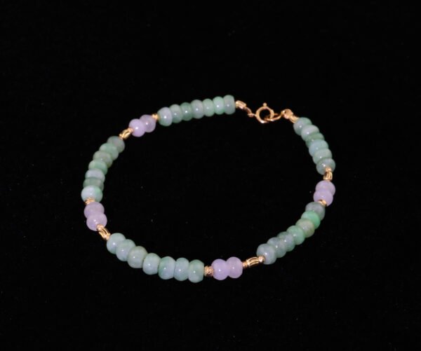 Fortune Flow Jade Rondelles — 福運流光翡翠算盤珠手鍊