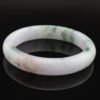 Glacial Petal Jade Bangle — 冰魄花影玉鐲