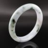 Glacial Petal Jade Bangle — 冰魄花影玉鐲