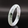 Glacial Petal Jade Bangle — 冰魄花影玉鐲