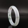 Glacial Petal Jade Bangle — 冰魄花影玉鐲