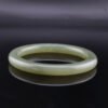 Celadon Glow Hetian Nephrite Bangle — 青瓷微光和田玉手鐲