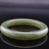 Sage Haze Hetian Jade Bangle —「玉潤凝芳」天然和田玉手鐲