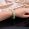 Spring Haze Jadeite Bangle — 春霧糯翠翡翠手鐲