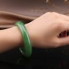 Siberian Meadow Nephrite Bangle —「碧潤凝翠」天然俄羅斯碧玉手鐲