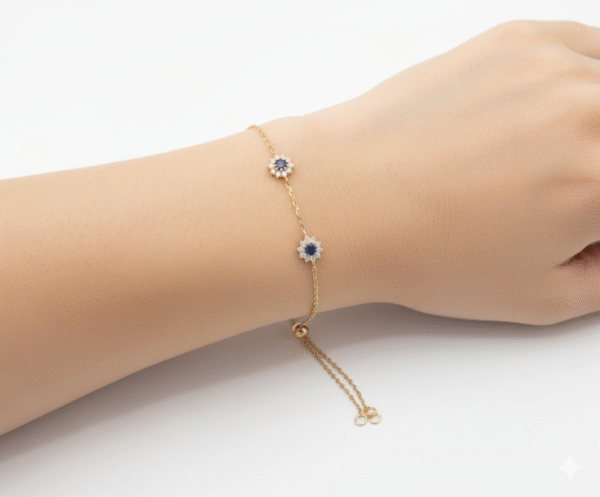 Sapphire Starlight Bracelet -「星夜藍語」18K金藍寶石真鑽手鍊