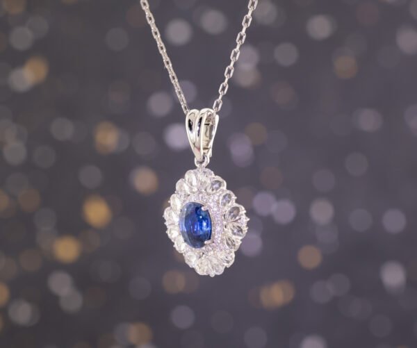 Eternal Ocean –「星海永恆」18K白金藍寶石與白藍寶石真鑽項鍊