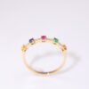 Radiant Constellation Ring -「繽紛之約」18K金真鑽彩虹戒指