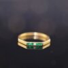 Emerald Orbit Ring  -「綠境六和」18K金祖母綠真鑽六邊形戒指