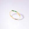 Emerald Orbit Ring  -「綠境六和」18K金祖母綠真鑽六邊形戒指