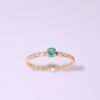 Diamond Embrace Emerald Ring -「碧心永恆」18K金祖母綠真鑽戒指