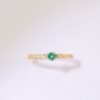 Diamond Embrace Emerald Ring -「碧心永恆」18K金祖母綠真鑽戒指