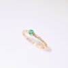 Diamond Embrace Emerald Ring -「碧心永恆」18K金祖母綠真鑽戒指