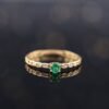Diamond Embrace Emerald Ring -「碧心永恆」18K金祖母綠真鑽戒指