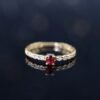 Ruby Flame Elegance 紅寶火焰優雅戒指