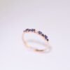 Sapphire Rose Crown Ring -「藍韻星語」18K玫瑰金藍寶石真鑽戒指