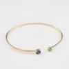 IMG_0939 Eternal Duality Bangle – 「藍與綠交響曲」18k金開口手環