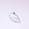 Emerald Serenade Ring -「永恆綠光』18k白金祖母綠真鑽戒指