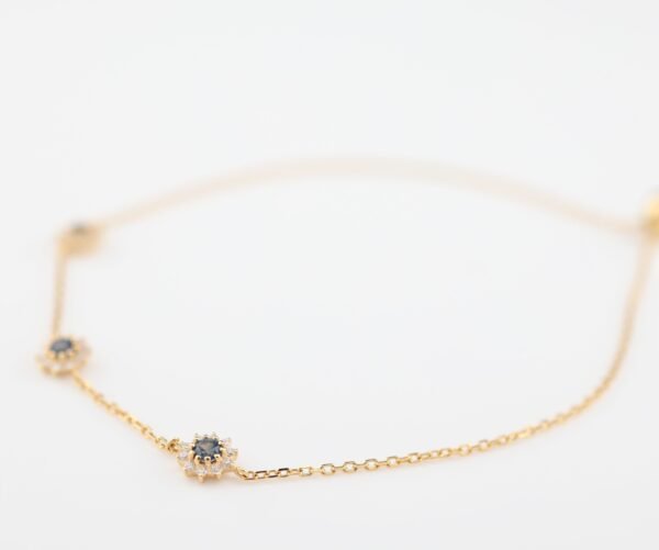 Sapphire Starlight Bracelet -「星夜藍語」18K金藍寶石真鑽手鍊