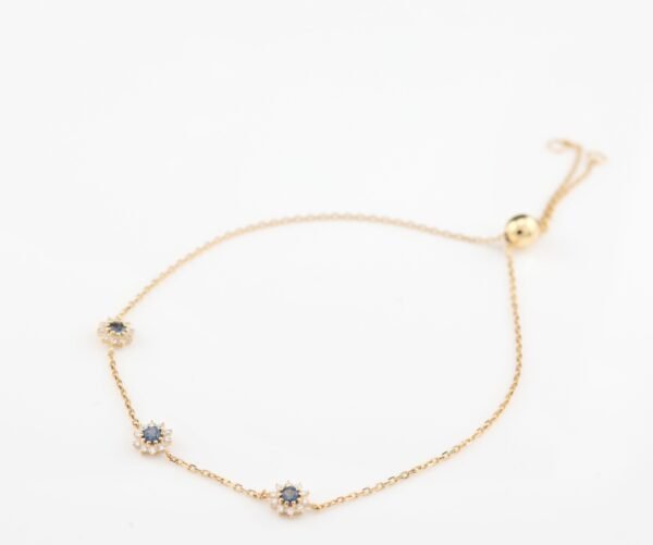 Sapphire Starlight Bracelet -「星夜藍語」18K金藍寶石真鑽手鍊
