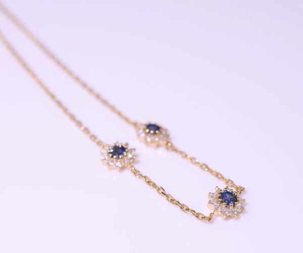 Sapphire Starlight Bracelet -「星夜藍語」18K金藍寶石真鑽手鍊