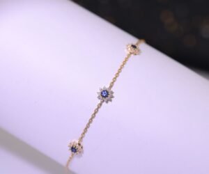 Sapphire Starlight Bracelet -「星夜藍語」18K金藍寶石真鑽手鍊