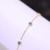 Emerald Starlight Bracelet –「綠意心語」18K金祖母綠真鑽手鍊