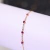 Ruby Symphony Bracelet – 「愛與勇氣的光芒」18k金紅寶石真鑽手鍊